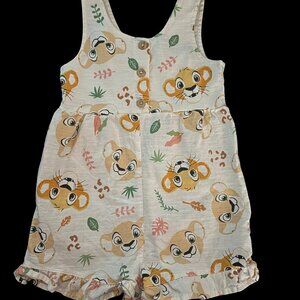 Disney Baby Lion King Sleeveless Jumpsuit Romper 24M Toddler Girls Nala Simba